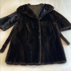Luxurious real mink coat